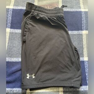 Men’s XL Under Armour Black Shorts 7 Inch Inseam